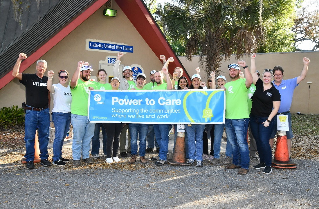 FPL volunteers paint United Way building in LaBelle News, Sports